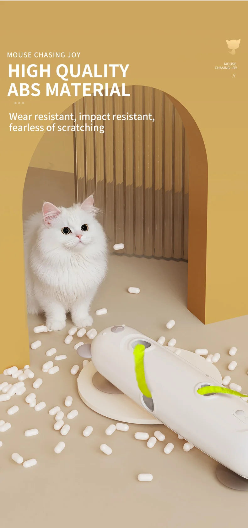 Interactive Caterpillar Cat Toy