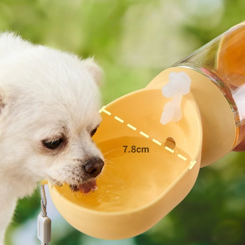Portable Pet Water Bottle with Drinking Bowl