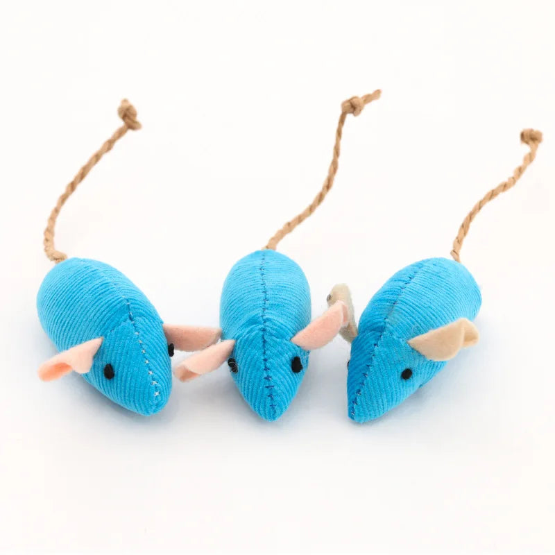 Catnip Mouse Toys with Rattle
