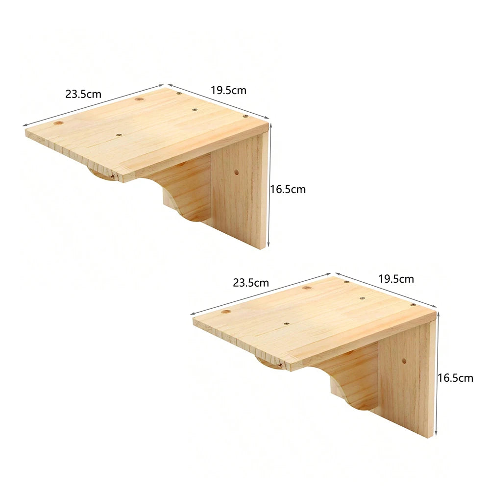 Wall-Mounted Cat Climbing Shelves & Hideaway Houses