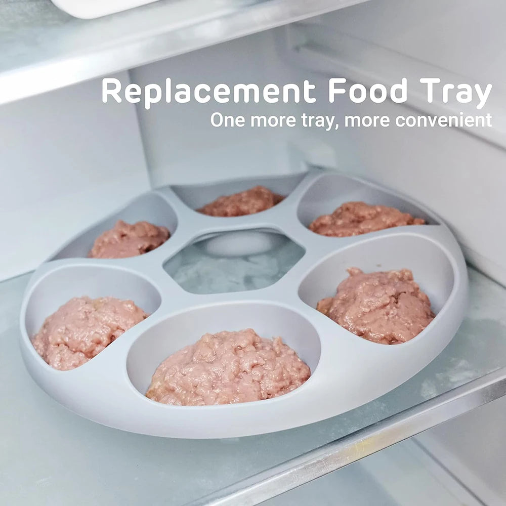 Distributeur automatique de nourriture pour animaux de compagnie Wi-Fi pour aliments secs, humides et surgelés, avec minuteur et contrôle des portions, amovible, pour chiens et chats.