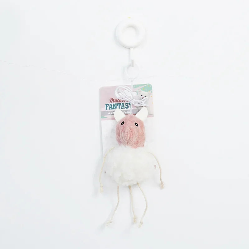 Plush Catnip Mouse Hanging Toy