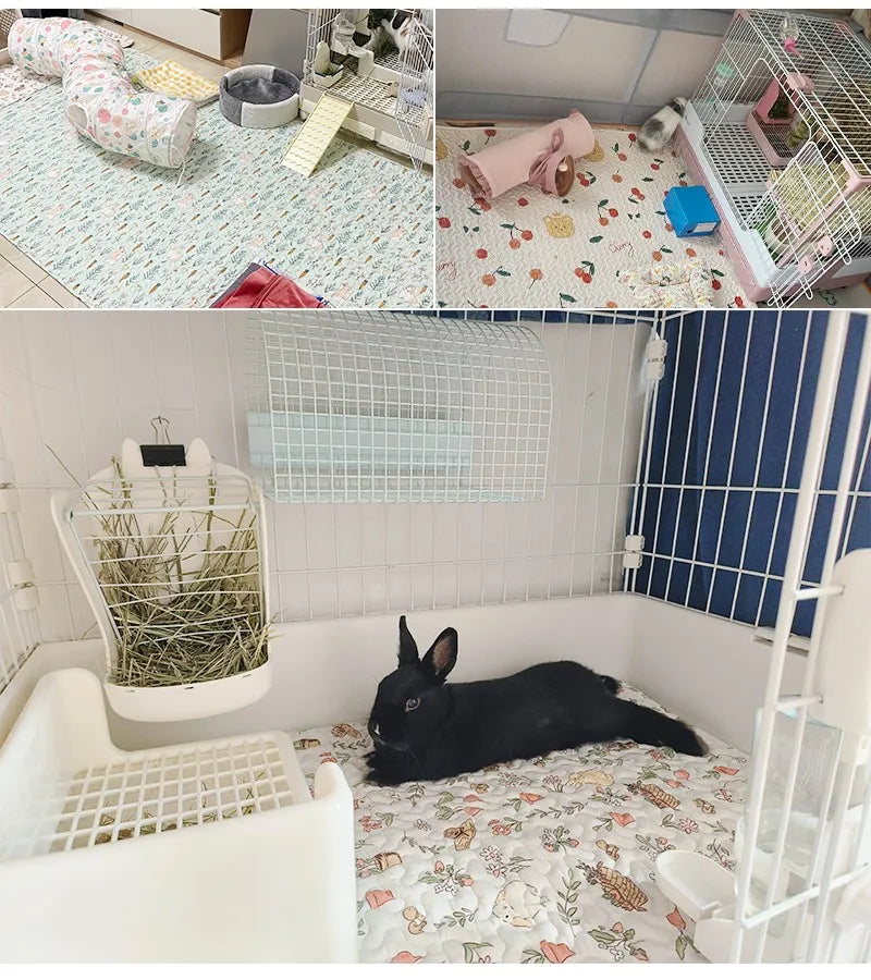 Washable Cotton Pet Floor Mat – Multi-Use Bedding Pad
