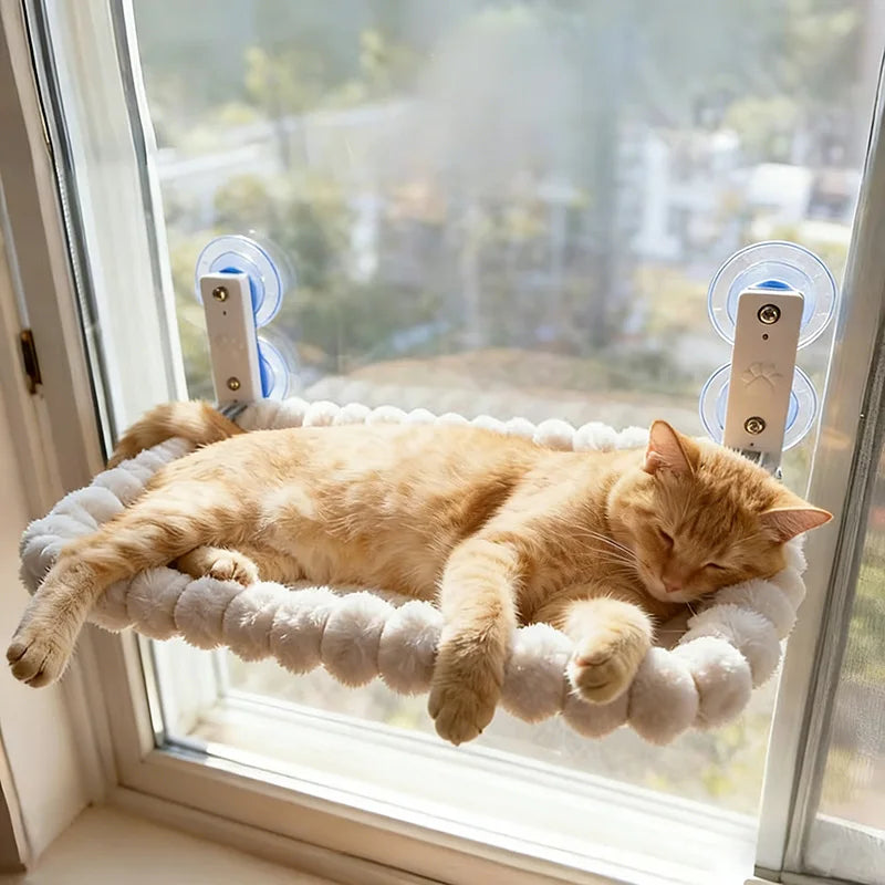 Heavy-Duty Cat Window Perch – Extra-Large Suction Cup Hammock for Big Cats