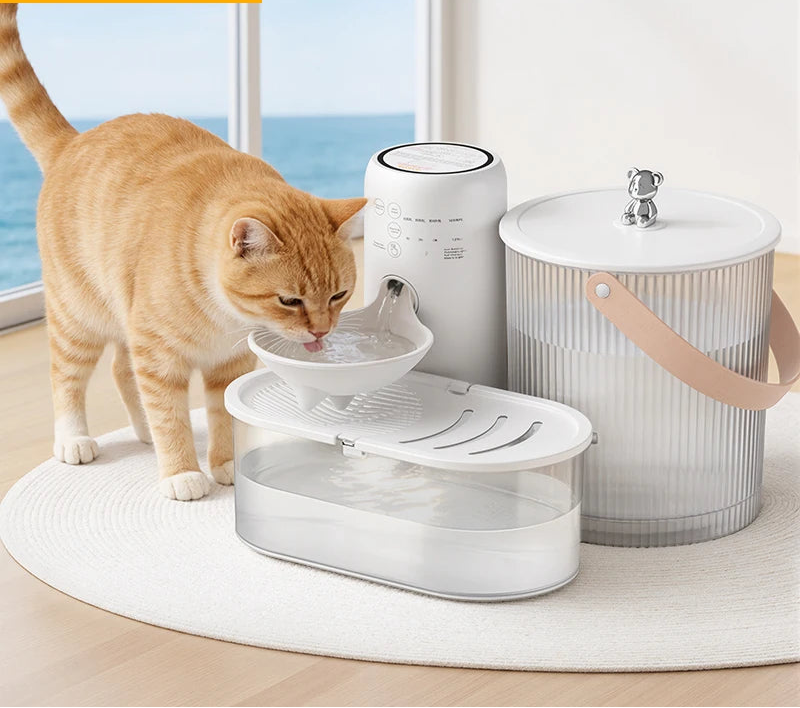 Smart Pet Water Fountain 3L Wireless Ultra Silent