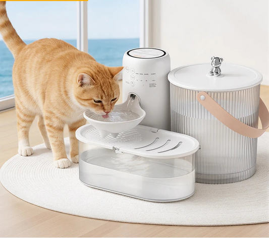 Fontaine à eau intelligente pour animaux de compagnie 3L sans fil ultra silencieuse