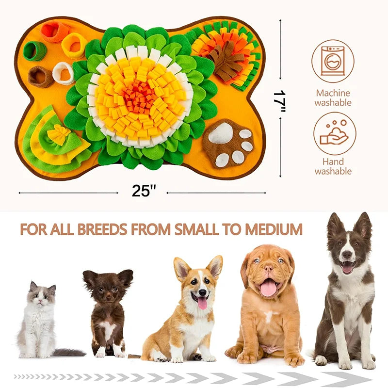 Dog Snuffle Mat — Slow Feeder, Stress Relief & Birthday Gift