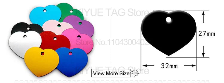 Personalised Aluminium Pet ID Tags – Pack of 100