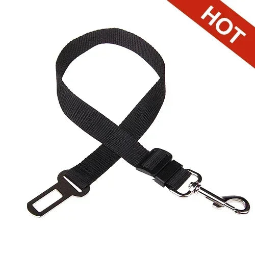 Dog Car Seat Belt - Adjustable Safety Harness Clip for Vehicle Travel