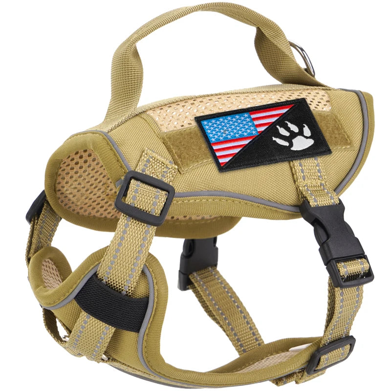 Escape-Proof Tactical Cat Harness — Soft Mesh Vest for Cats & Small Dogs