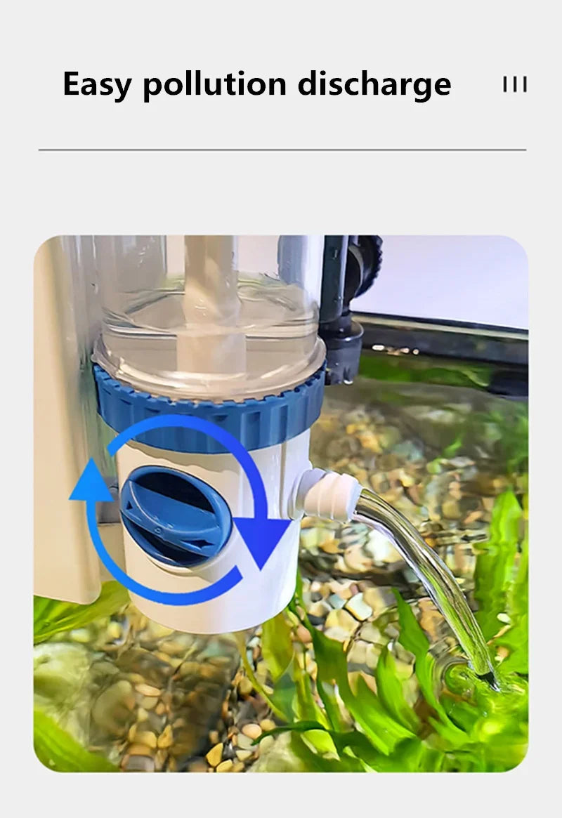 Wall-Mounted Aquarium Filter & Circulation Pump