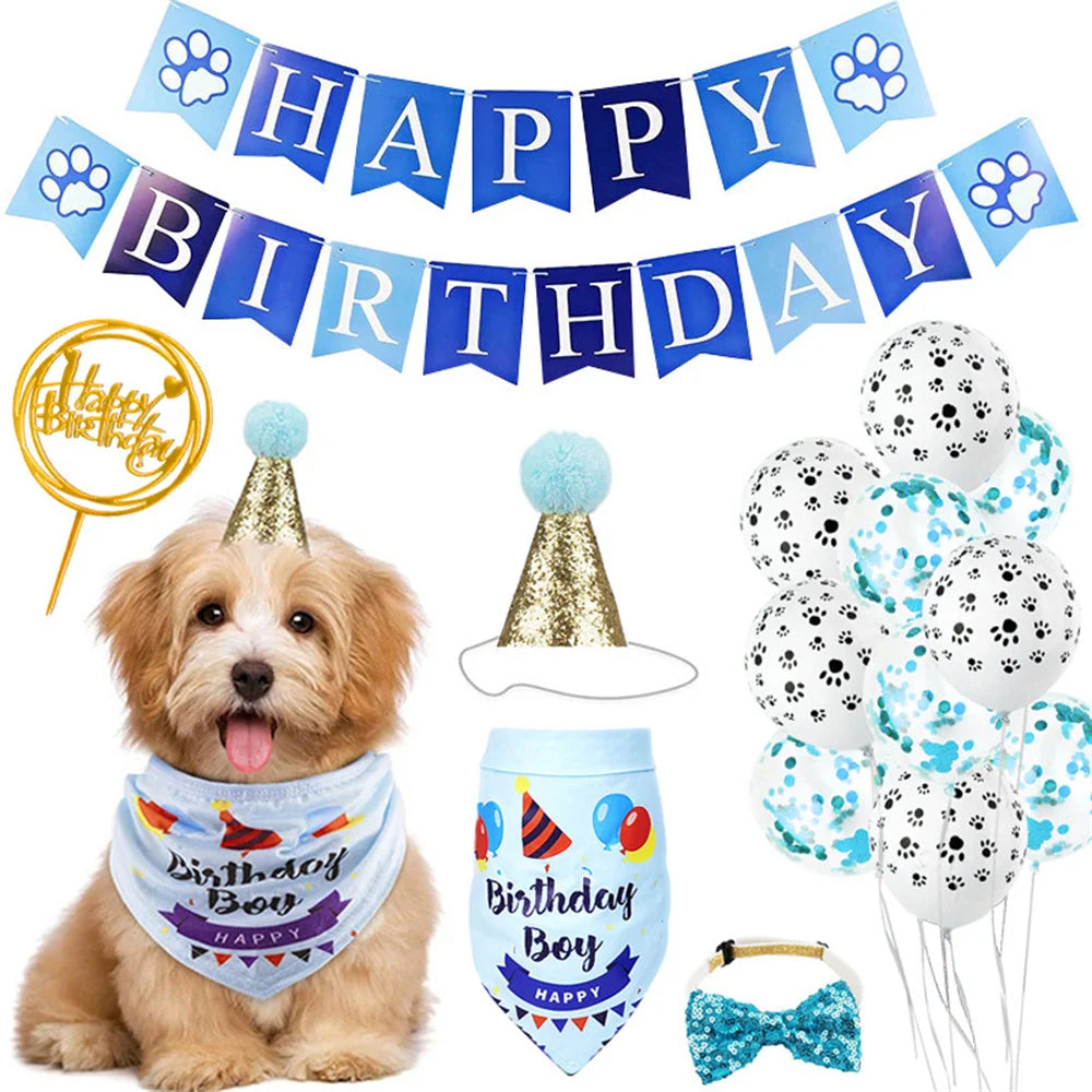 Dog Birthday Party Decoration Kit