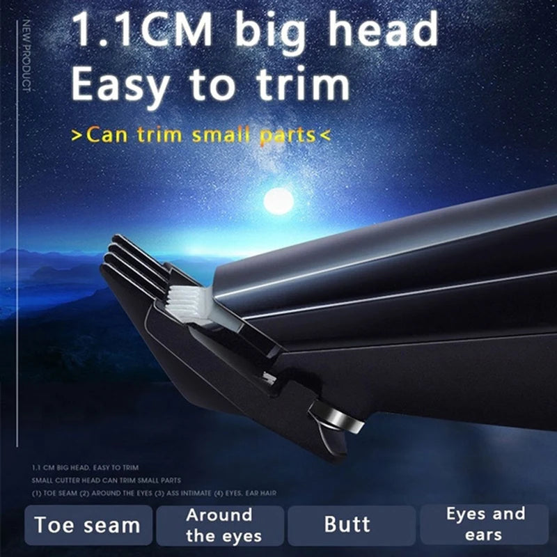 Professional Rechargeable Pet Grooming Clipper Kit for Dogs & Cats