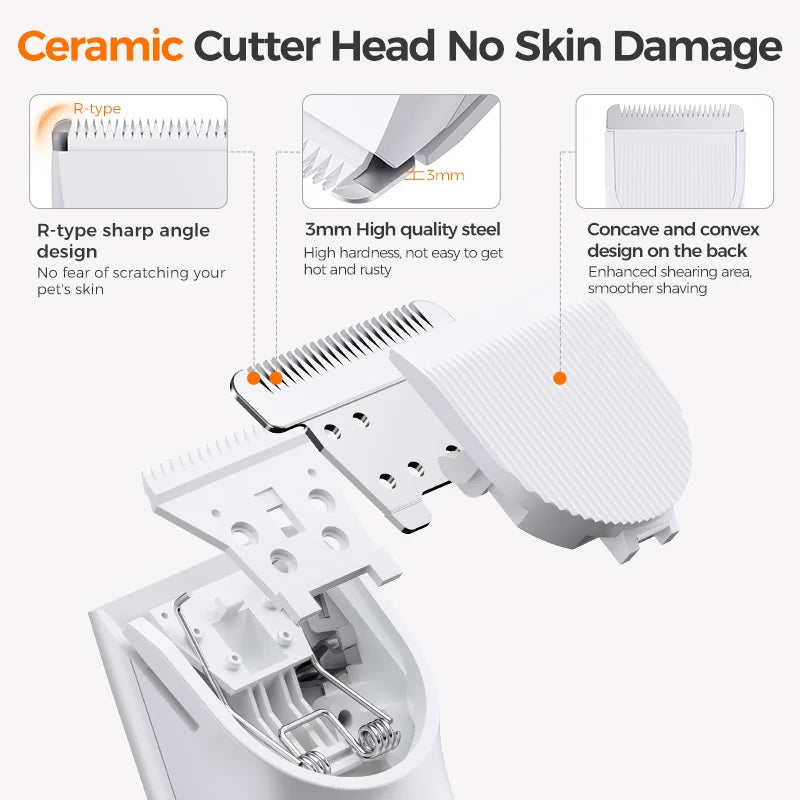 4-in-1 Electric Pet Grooming Clipper Kit