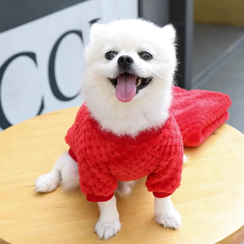 Manteau pull chaud pour chiot | Pull d'automne-hiver pour chiens et chats de petite taille