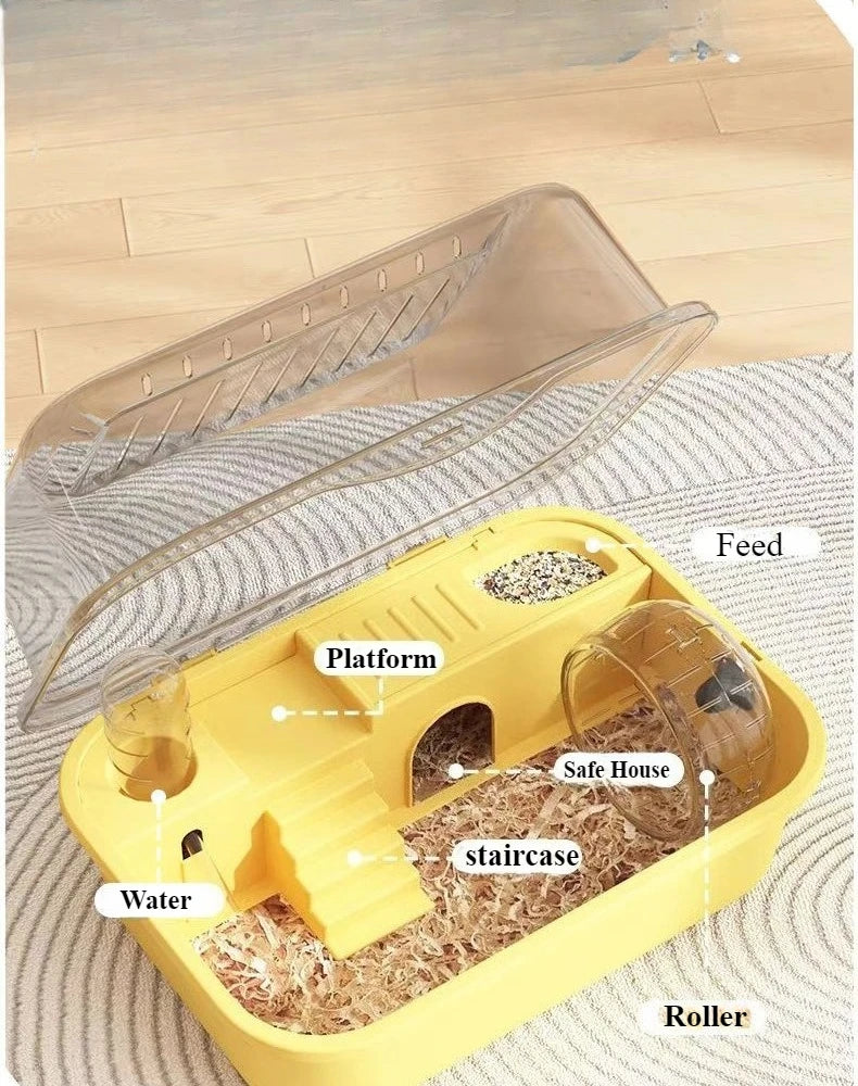 Large Hamster Cage with Acrylic Panels