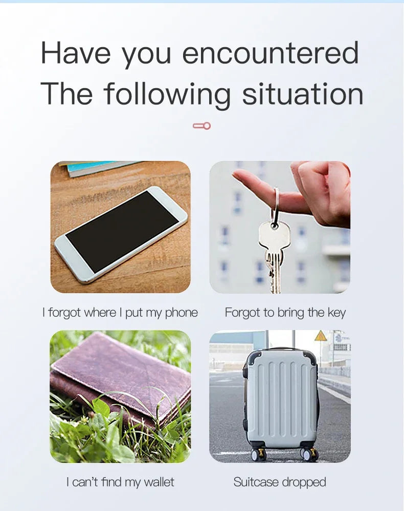 Slim Square Bluetooth Anti-Lost Tracker — 10+ Month Battery Life
