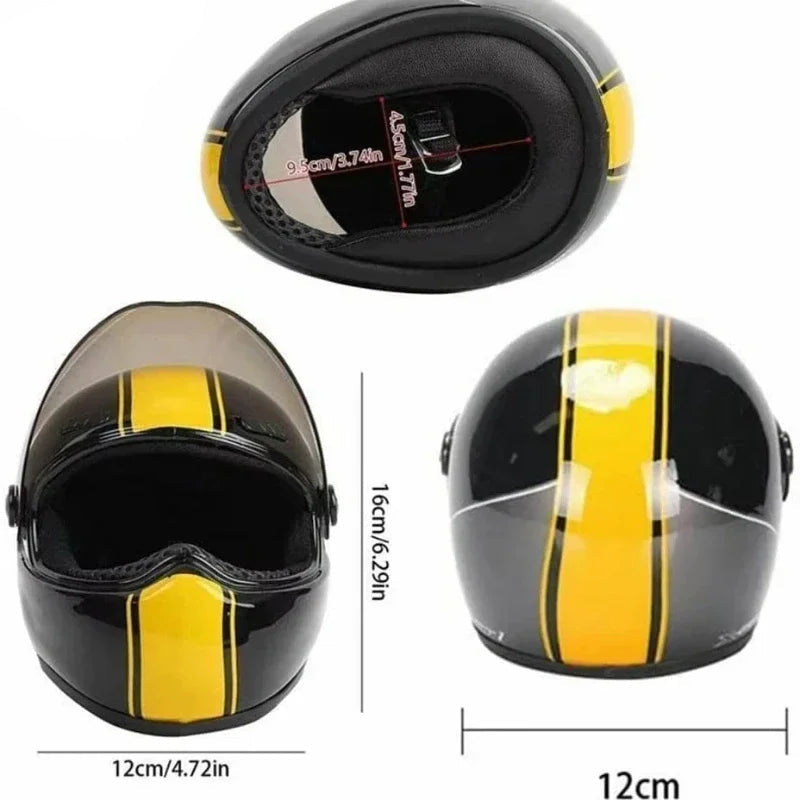Full Face Pet Motorcycle Helmet for Cats & Small Dogs