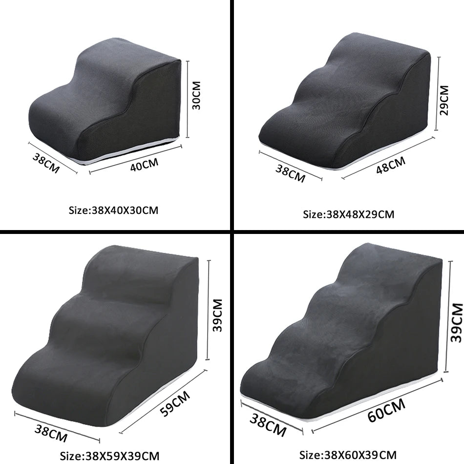 Non-Slip Pet Stairs & Ramp for Sofa & Bed – 2, 3 or 4 Steps