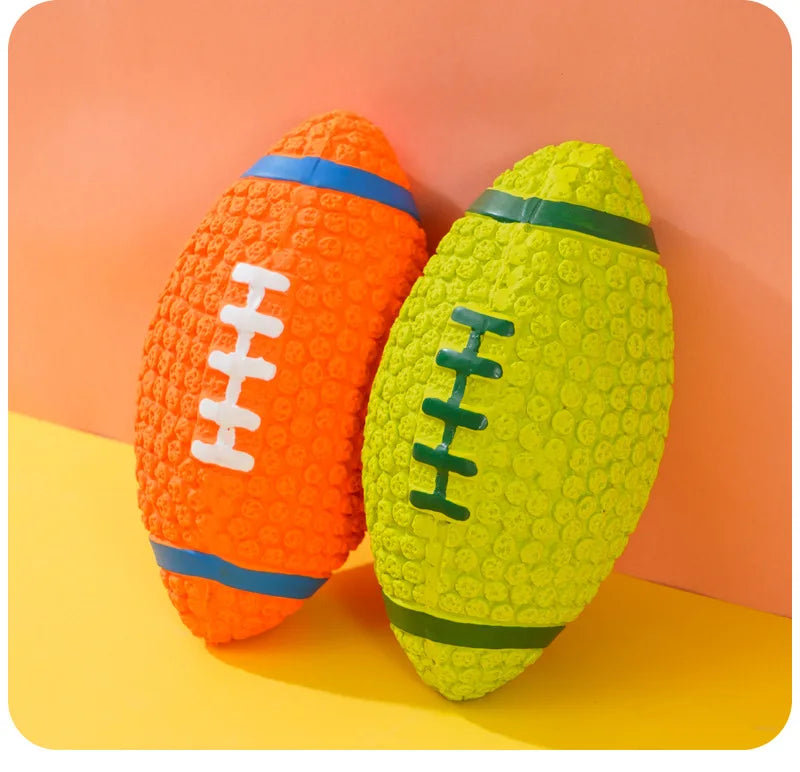 Squeaky Latex Dog Ball – Sports Style Chew Toy