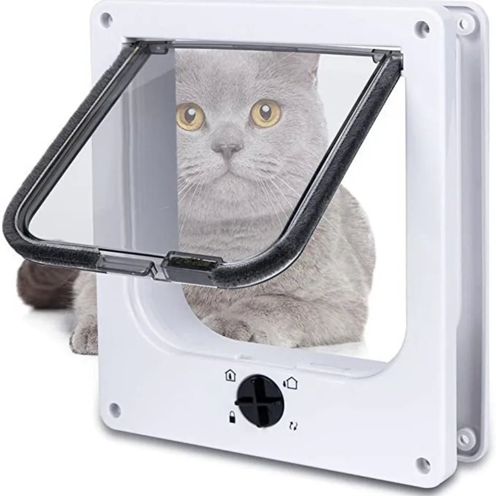 4-Way Locking Cat Flap Door