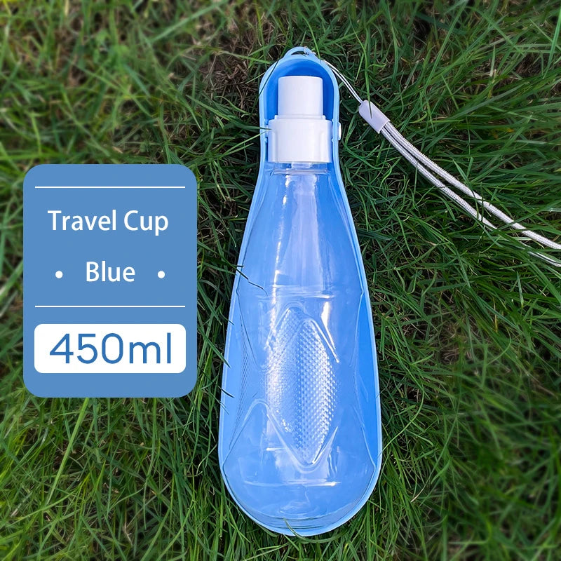 Portable Dog Water Bottle with Bowl