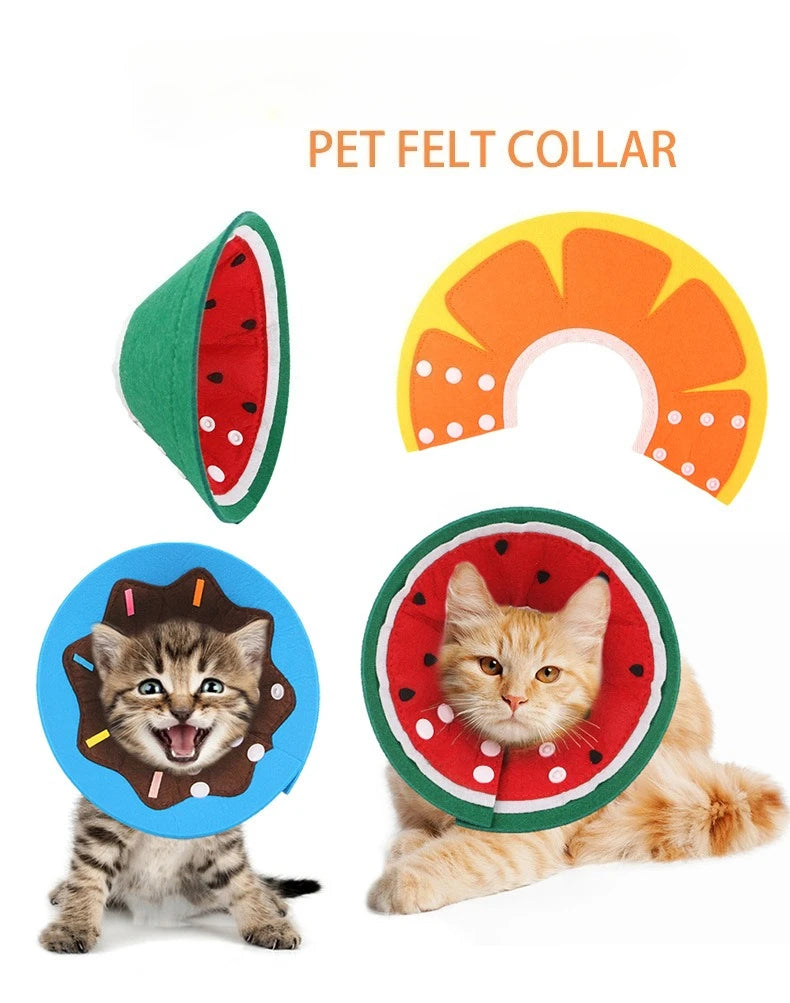 Cat Recovery Collar - Soft Elizabethan Cone for Surgery and Wound Protection
