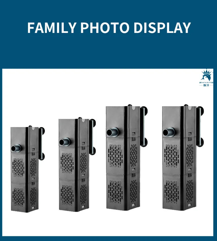 Internal Aquarium Filter with Spray Bar Outlet