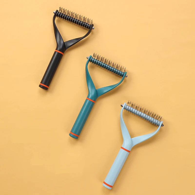 Stainless Steel Grooming Brush & De-shedding Comb for Dogs