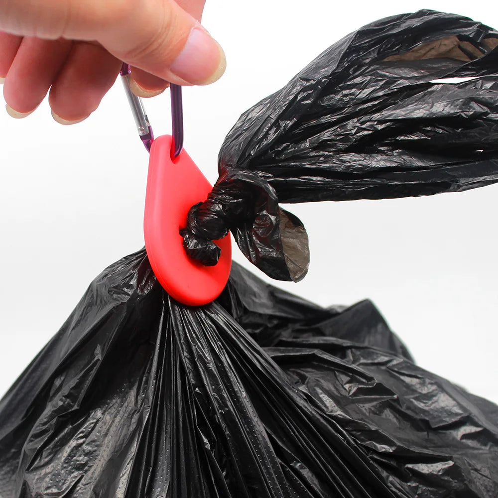 Dog Poop Bag Dispenser with Hands-Free Clip