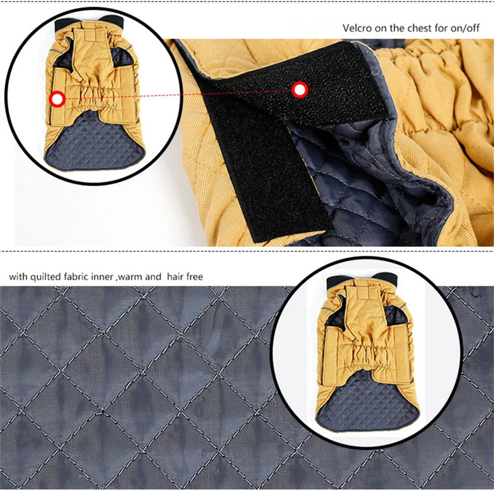 Warm Reflective Winter Jacket for Dogs — XS to 3XL