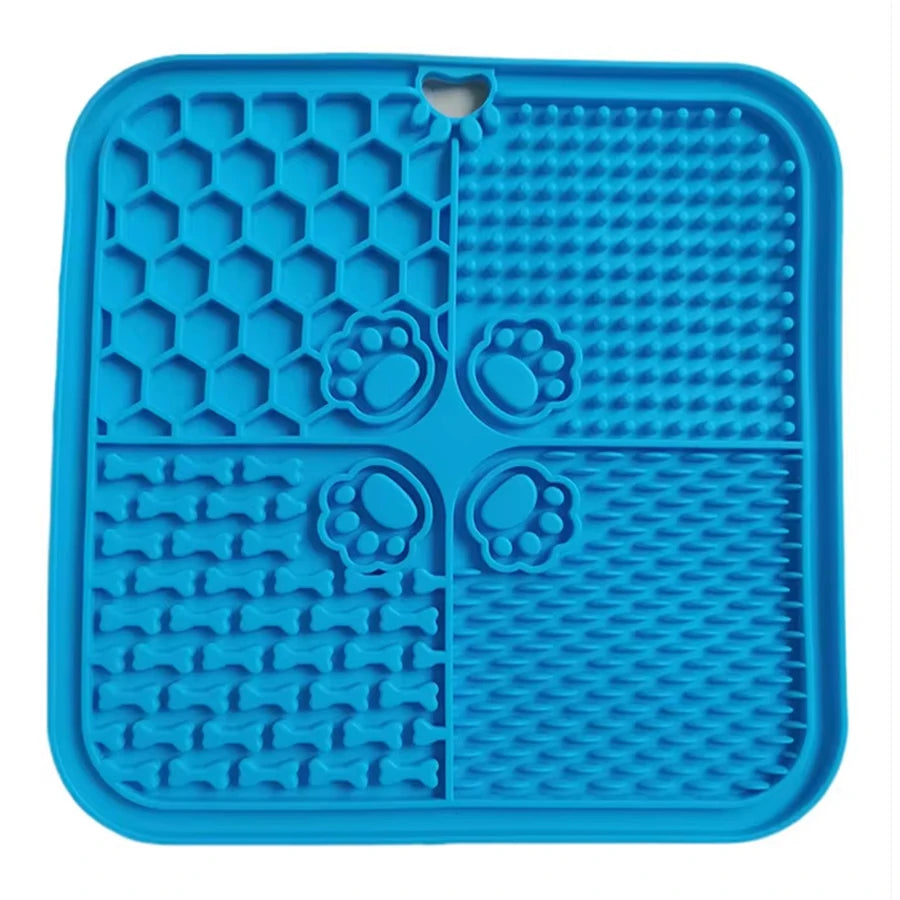 Silicone Slow Feeding Lick Mat with Spatula