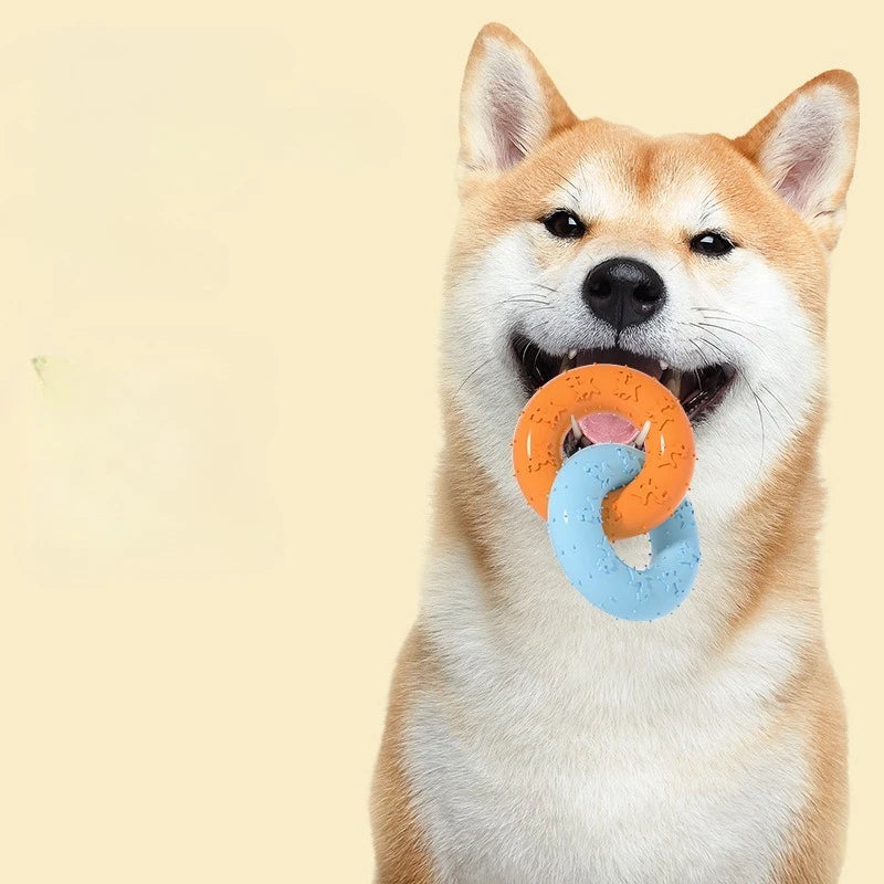 Soft Rubber Dog Chew Toys for Teeth Cleaning