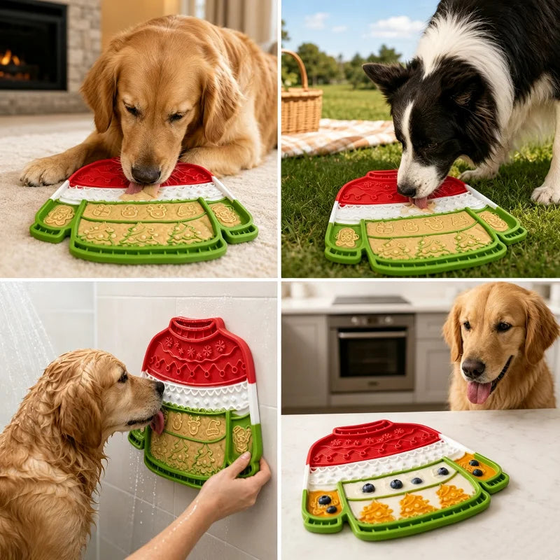 Christmas Jumper Lick Mat for Dogs & Cats