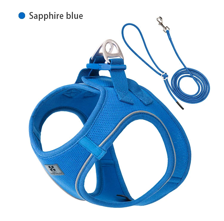 Reflective Dog & Cat Harness with Leash Set