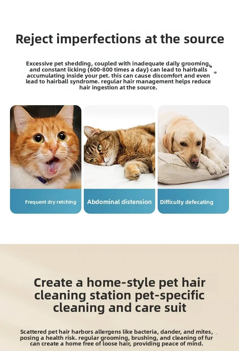 Pet Grooming Vacuum Kit for Dogs & Cats