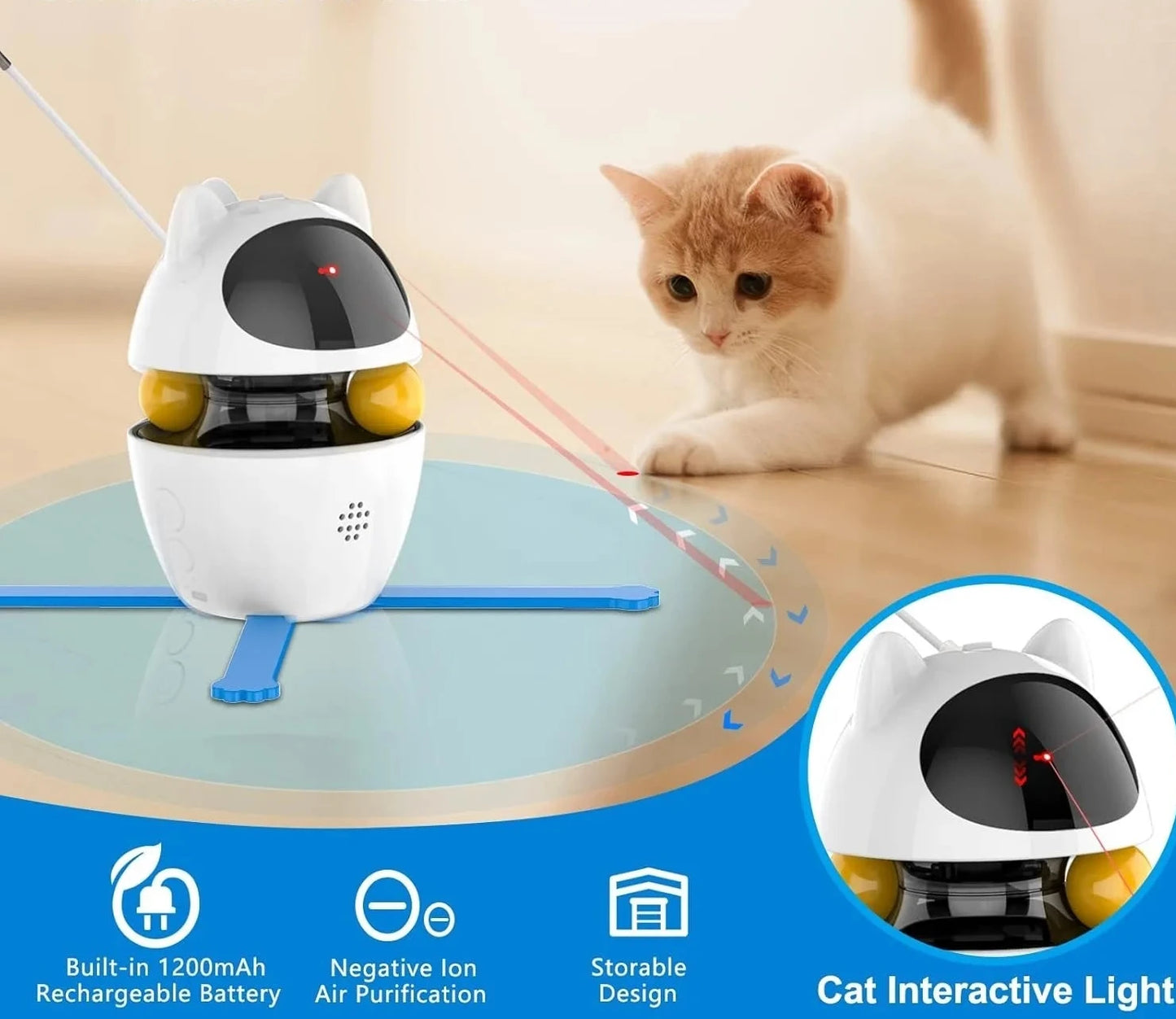 3-in-1 Interactive Cat Toy Set