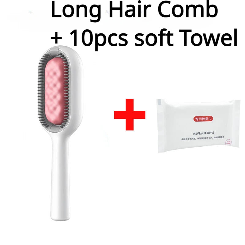 Brosse de retrait de poils d'animaux double face