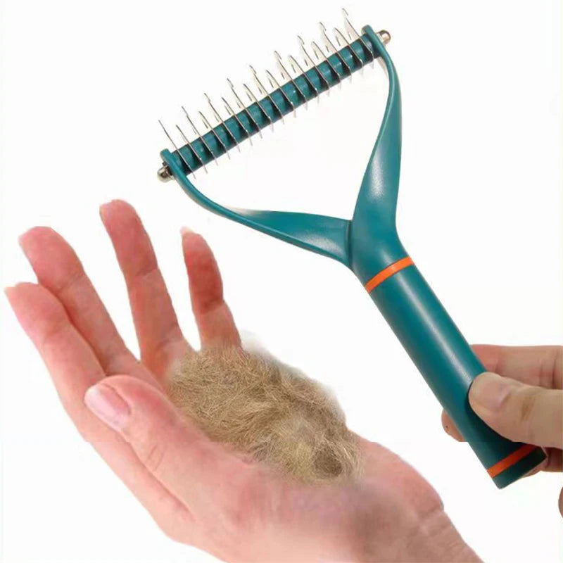 Stainless Steel Grooming Brush & De-shedding Comb for Dogs