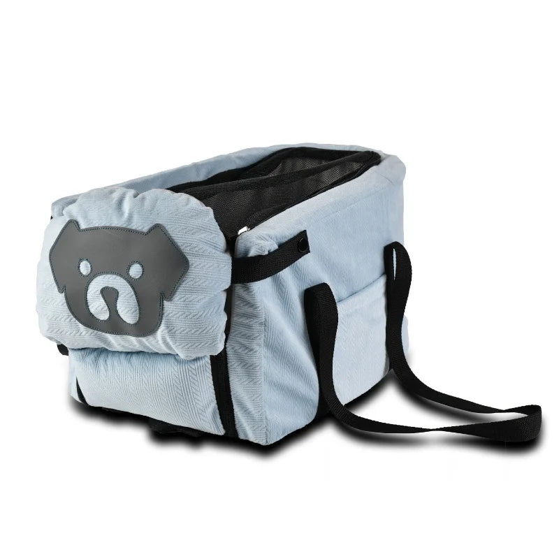 Foldable Dog Car Booster Seat with Safety Belt