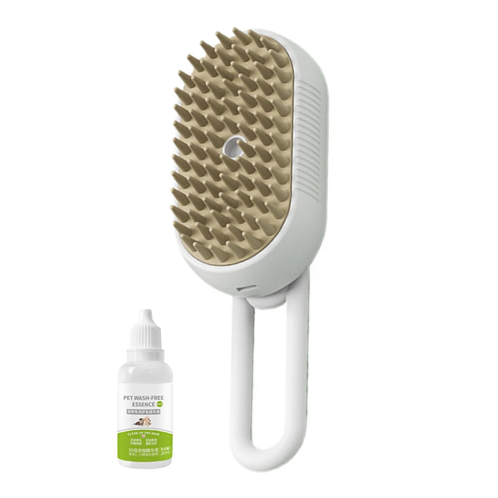 3-in-1 Electric Steam Spray Grooming Brush for Cats & Dogs