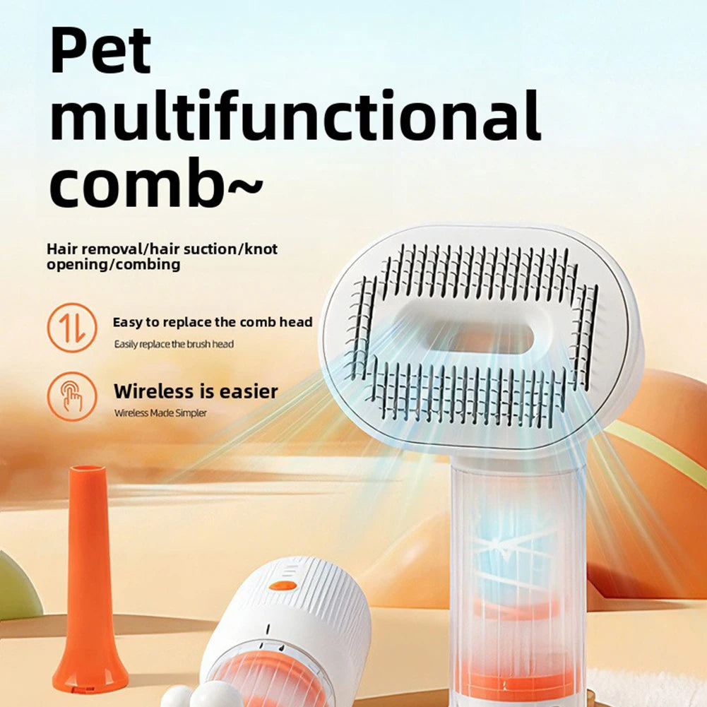 4-in-1 Cordless Pet Grooming Vacuum | Self-Cleaning | Dogs & Cats
