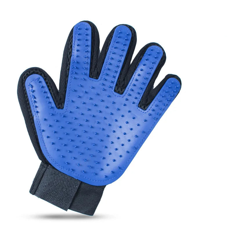 2-in-1 Grooming Glove & De-Shedding Brush for Dogs, Cats & Rabbits