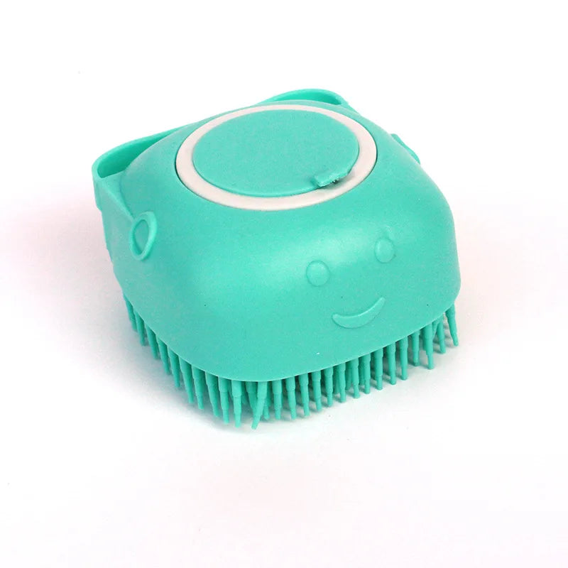 Silicone Pet Bath Brush - Massage Grooming Comb for Dogs and Cats