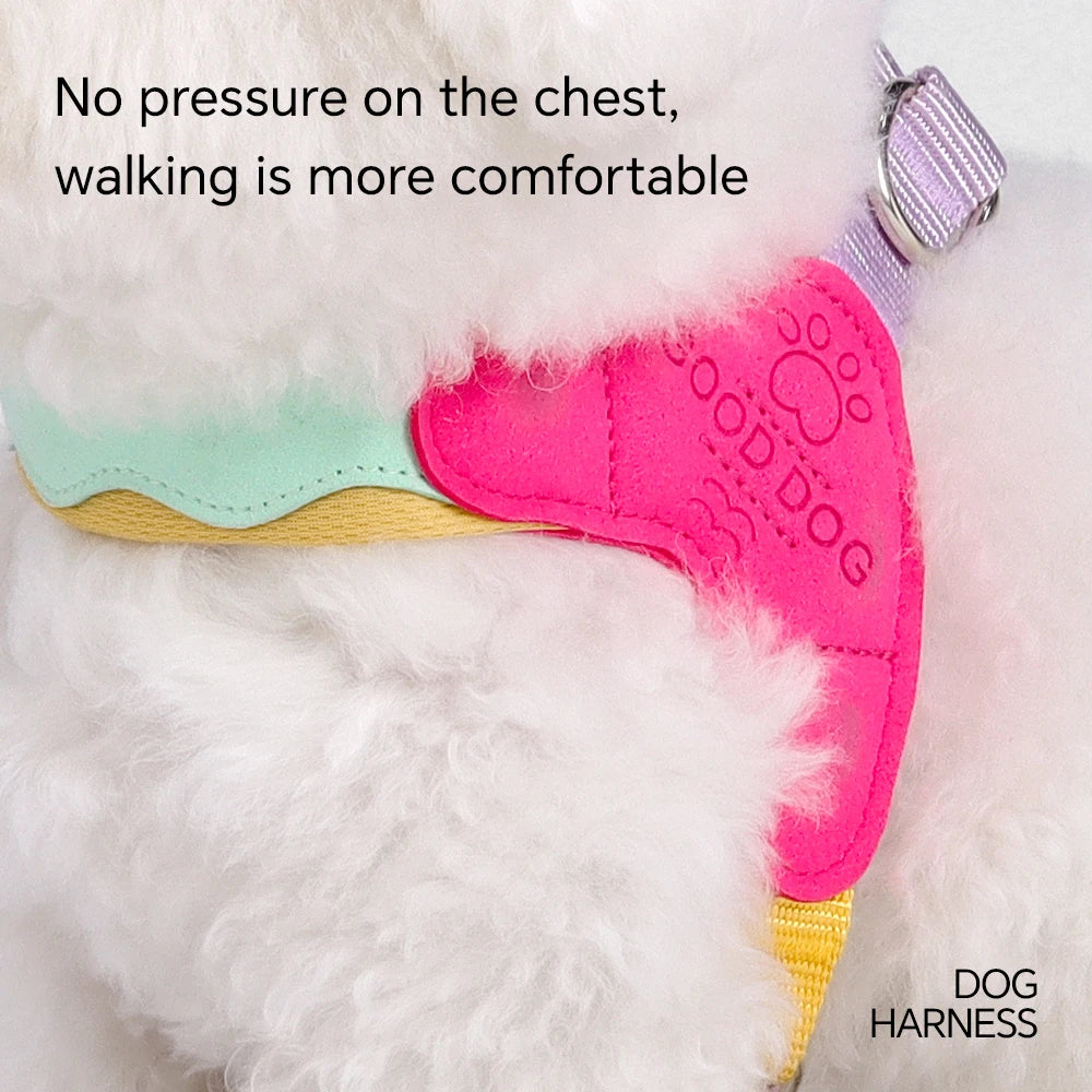 Type Y Dog Harness Breathable Adjusted Pet Chest Straps for Small Dogs French Bulldog Schnauzer Puppy Outdoor Walking Supplies