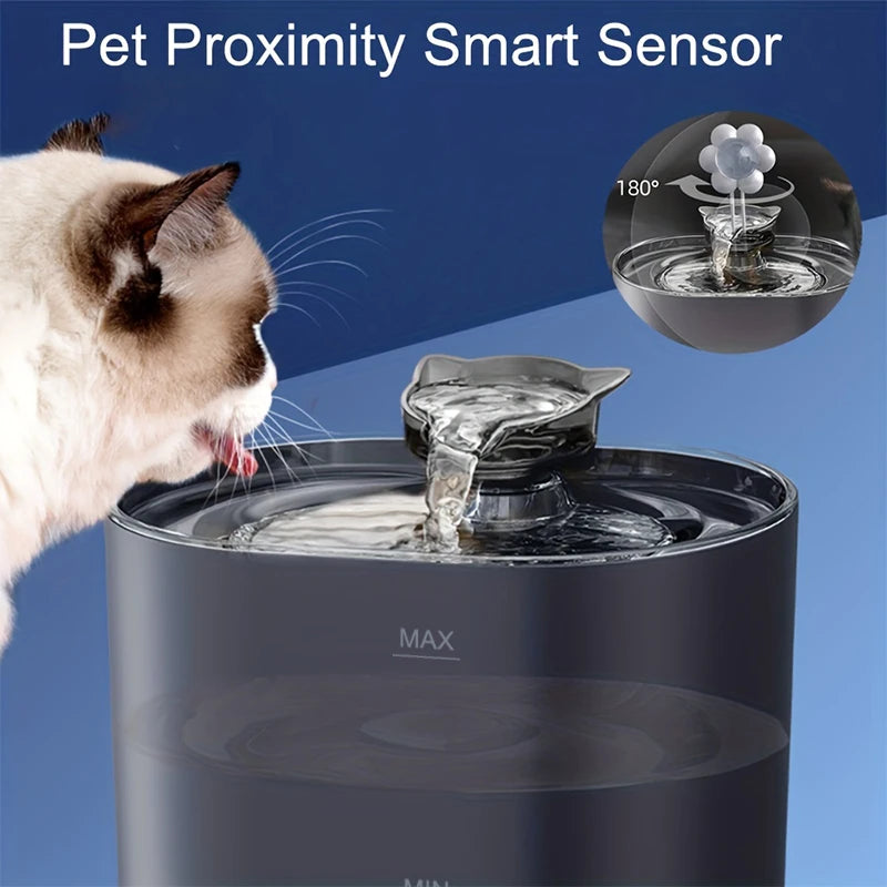 Filtered Pet Water Fountain for Cats & Dogs