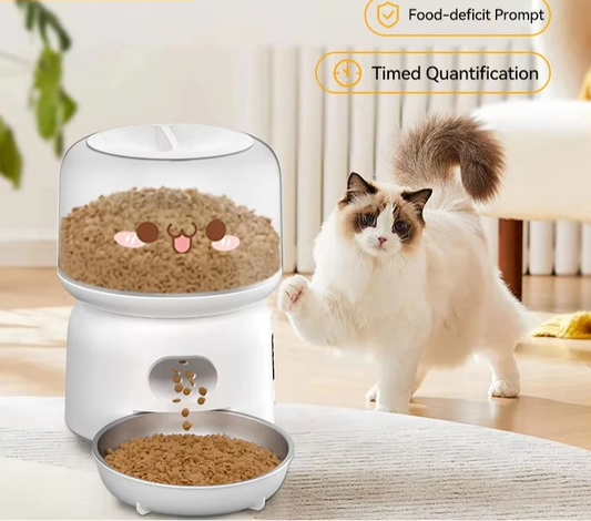 3L Smart WiFi Automatic Pet Feeder with Button Control and Remote Feeding