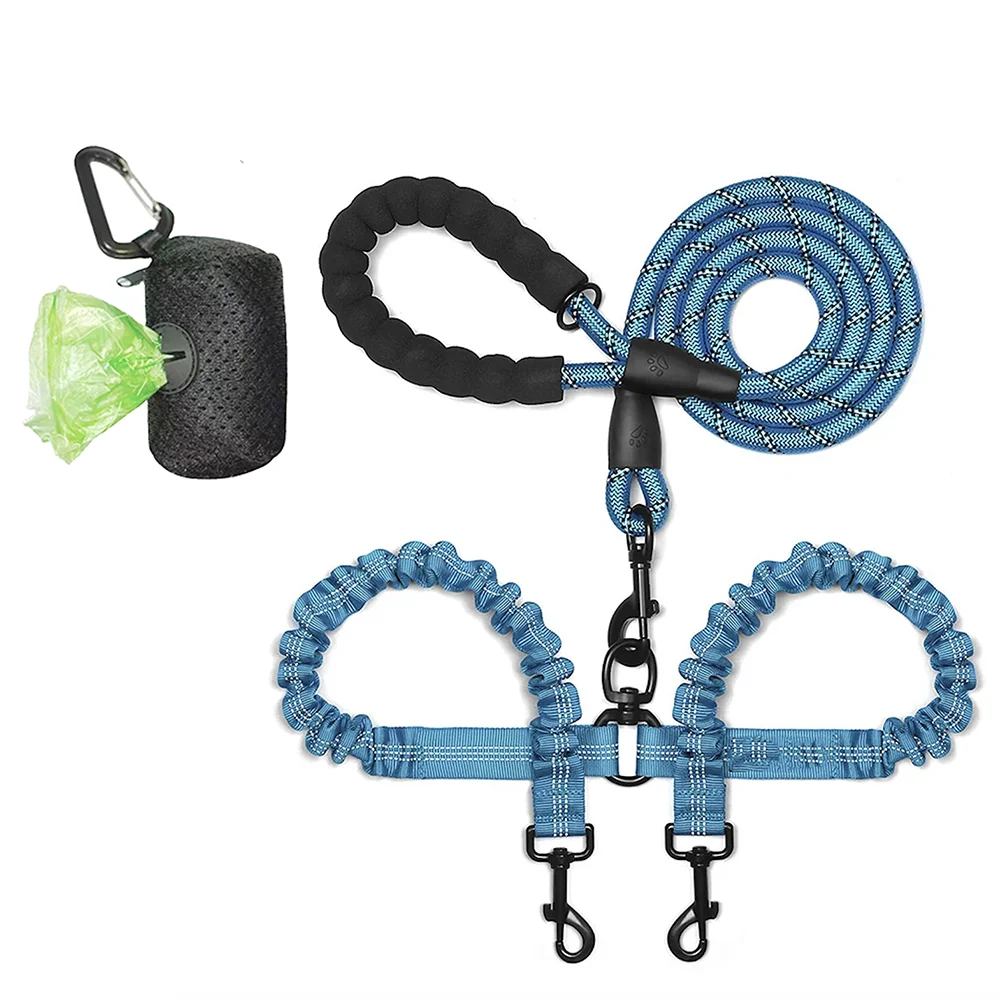 Dual Dog Coupler Leash – Walk 2 Dogs at Once