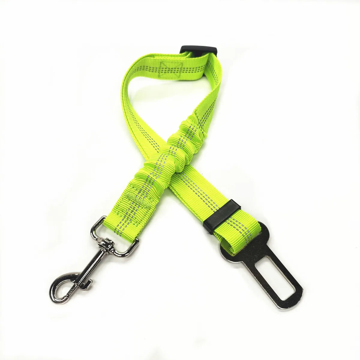 Ceinture de sécurité rétractable pour chien avec bande réfléchissante