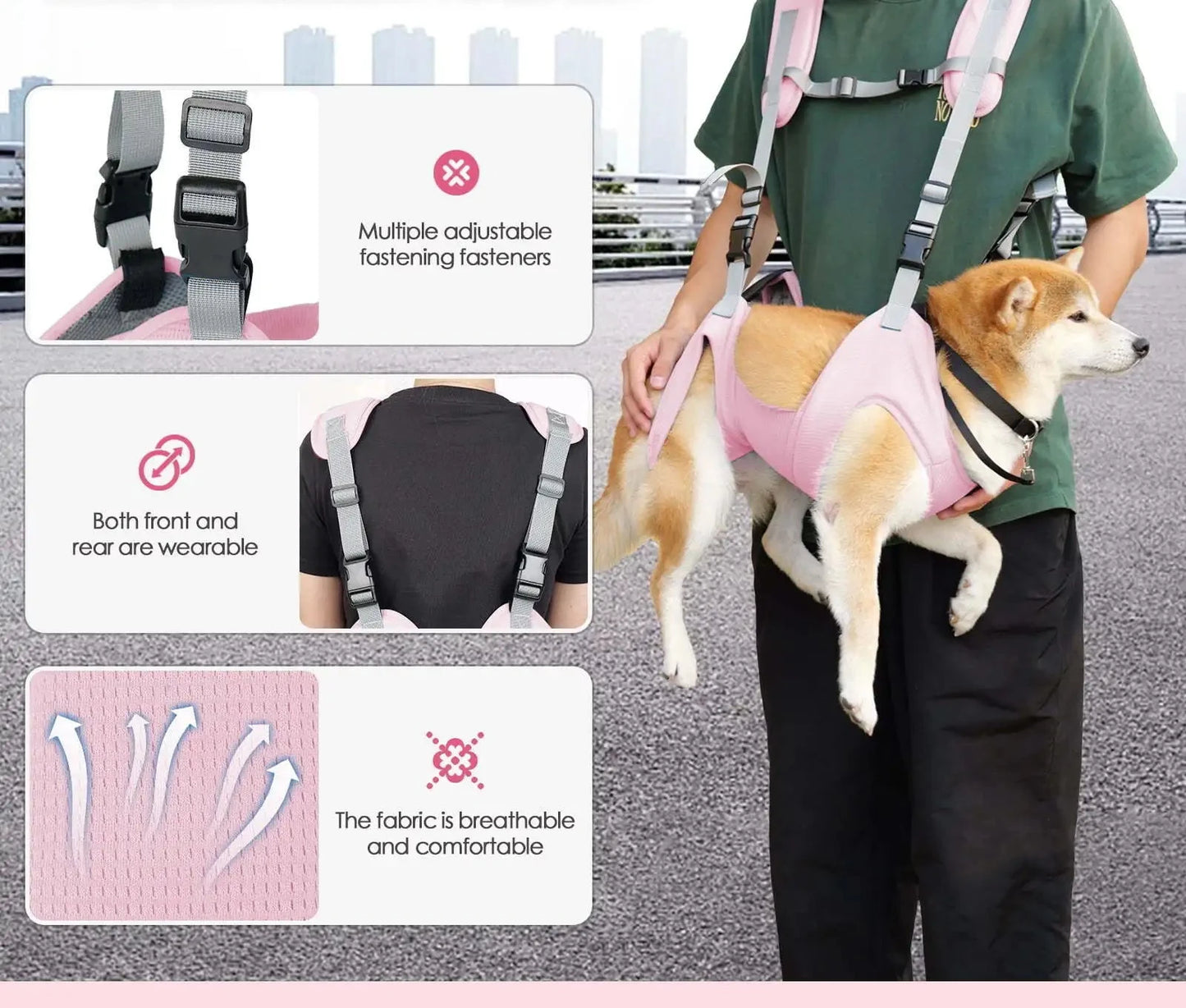 Sac de transport pour chiens âgés et blessés